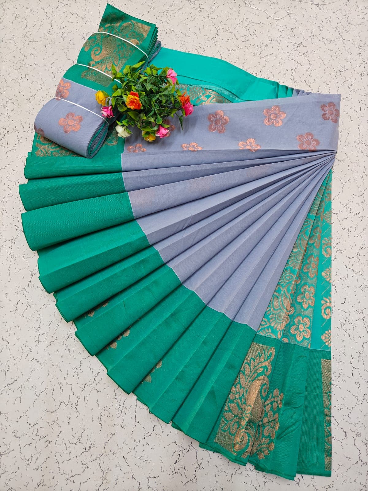 Korvai Border Silk Cotton Sarees