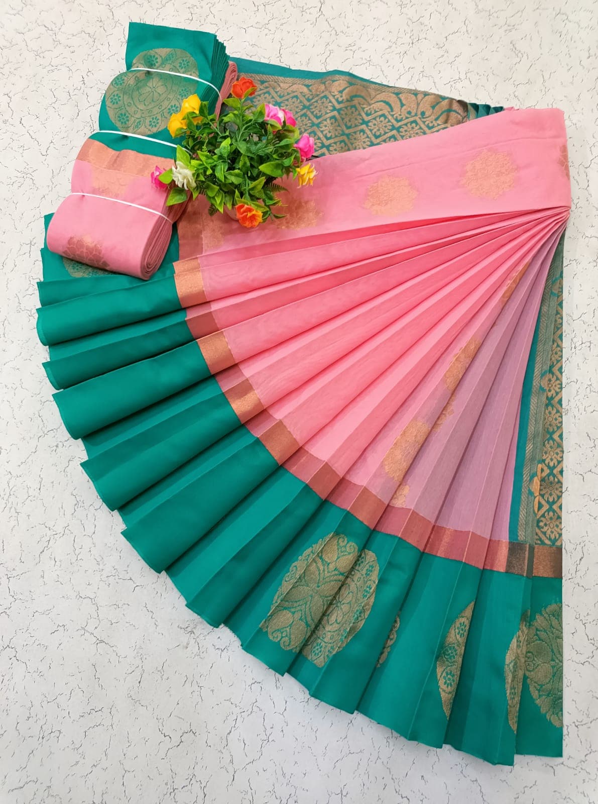 Korvai Border Silk Cotton Sarees